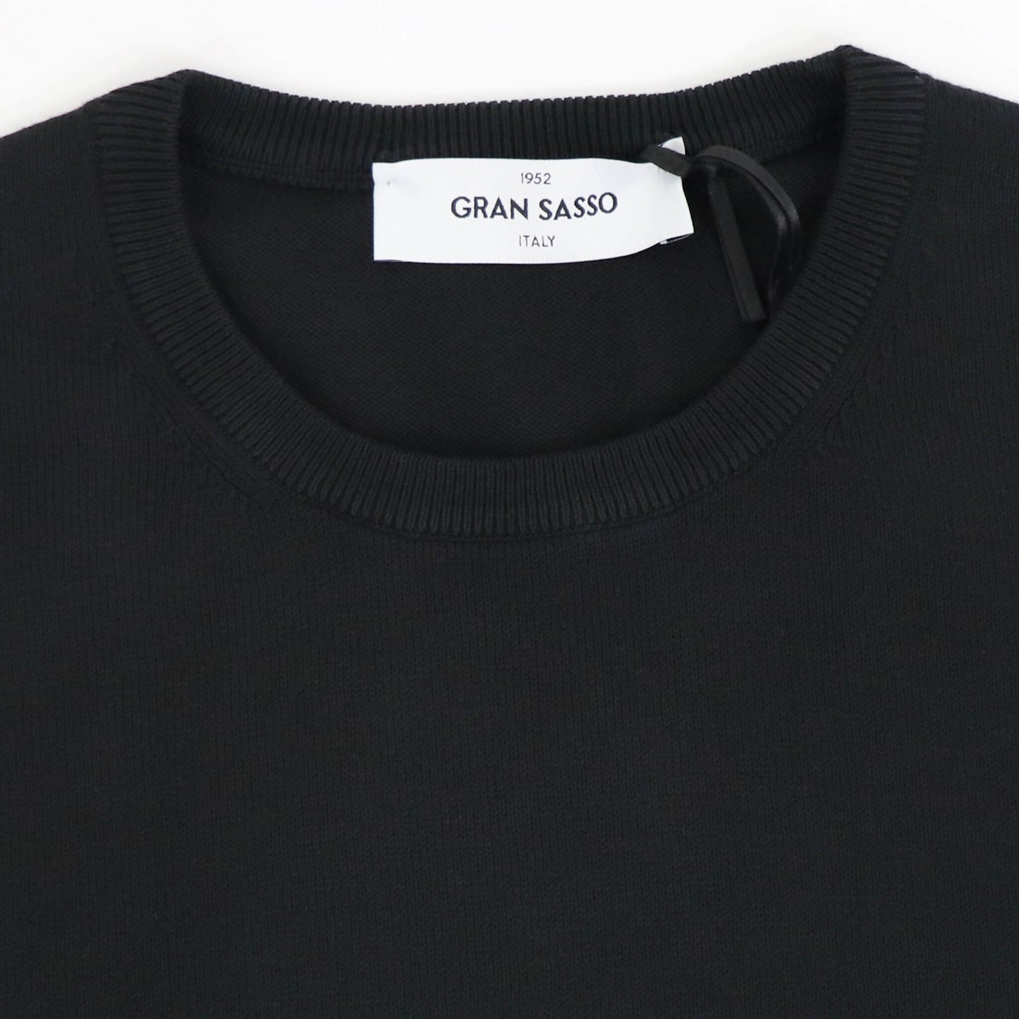 GRAN SASSO（グランサッソ）ソフトコットンニット 12ゲージ【ブラック】国内正規品