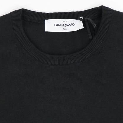 GRAN SASSO（グランサッソ）ソフトコットンニット 12ゲージ【ブラック】国内正規品