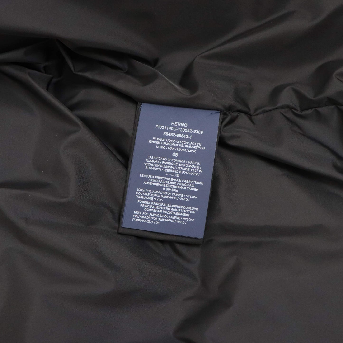 HERNO（ヘルノ）ミリタリーダウンブルゾン POLAR-TECH【ブラック】国内正規品
