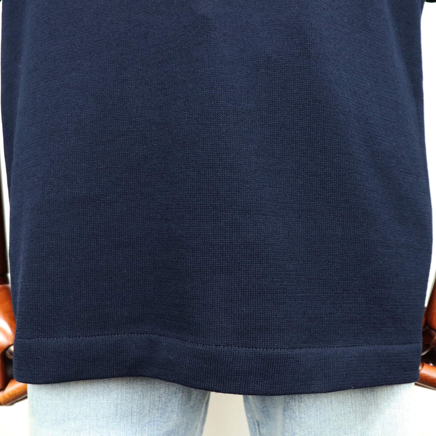 Vandori（ヴァンドリ）レタード ドレスニットTシャツ【ネイビー×ホワイト】国内正規品