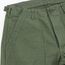 画像をギャラリービューアに読み込む, orSlow（オアスロウ）SLIM FIT FATIGUE PANTS スリム フィット ファティーグ パンツ【グリーン】国内正規品
