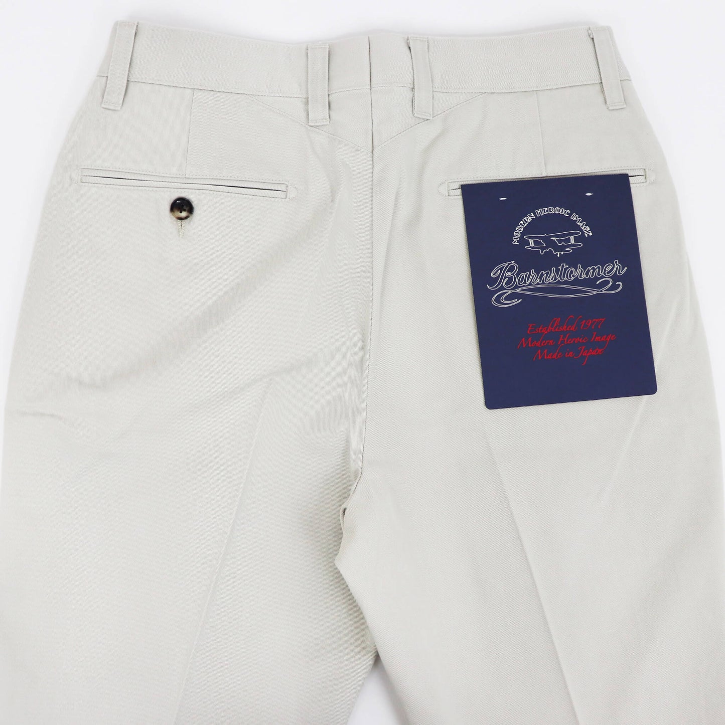 BARNSTORMER（バーンストーマー）NOP DRESS CHINOS ノープリーツ ドレスチノパン 1001P【サンド】国内正規品
