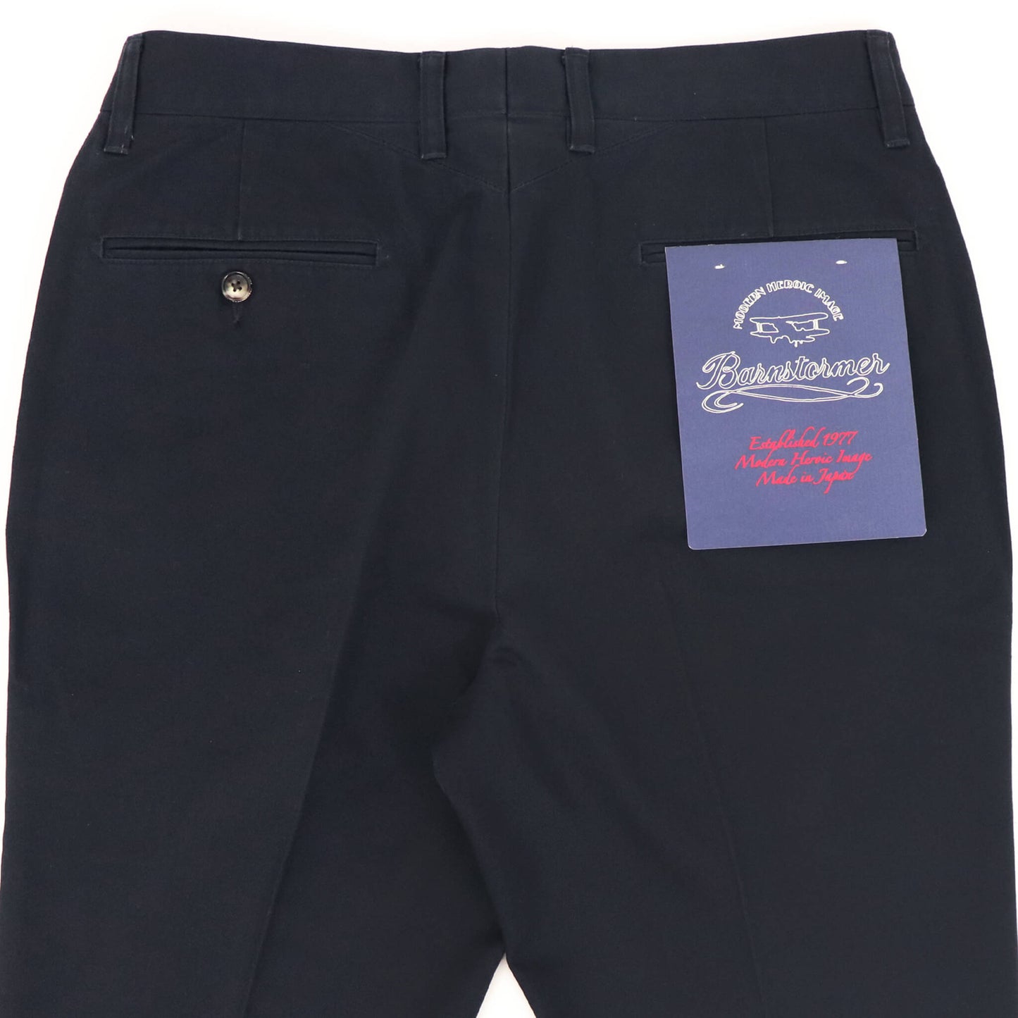 BARNSTORMER（バーンストーマー）NOP DRESS CHINOS ノープリーツ ドレスチノパン 1001P【ネイビー】国内正規品