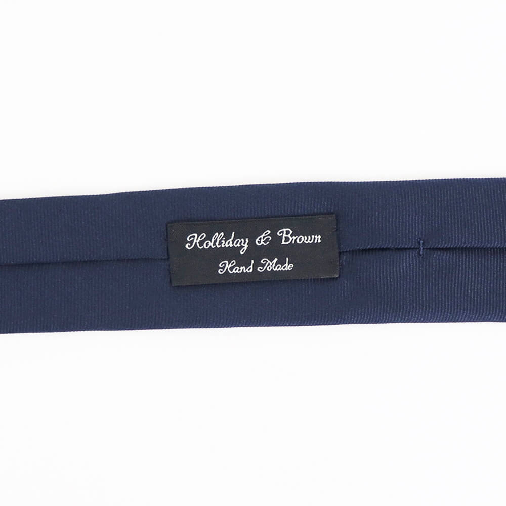 HOLLIDAY&BROWN（ホリデーアンドブラウン）ハンドメイド シルク タイ【ネイビー】国内正規品