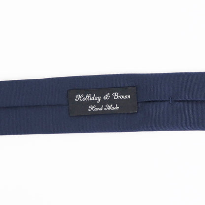 HOLLIDAY&BROWN（ホリデーアンドブラウン）ハンドメイド シルク タイ【ネイビー】国内正規品