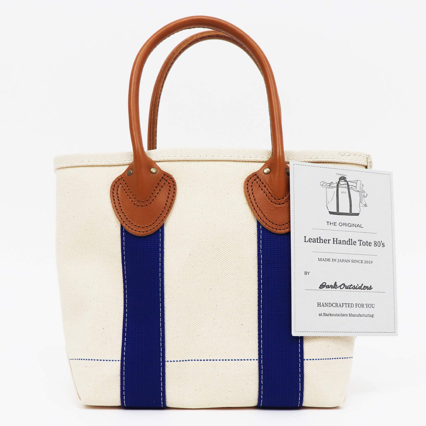 Barkoutsiders（バークアウトサイダーズ）Leather Handle Tote 80's Small【ブルー】国内正規品