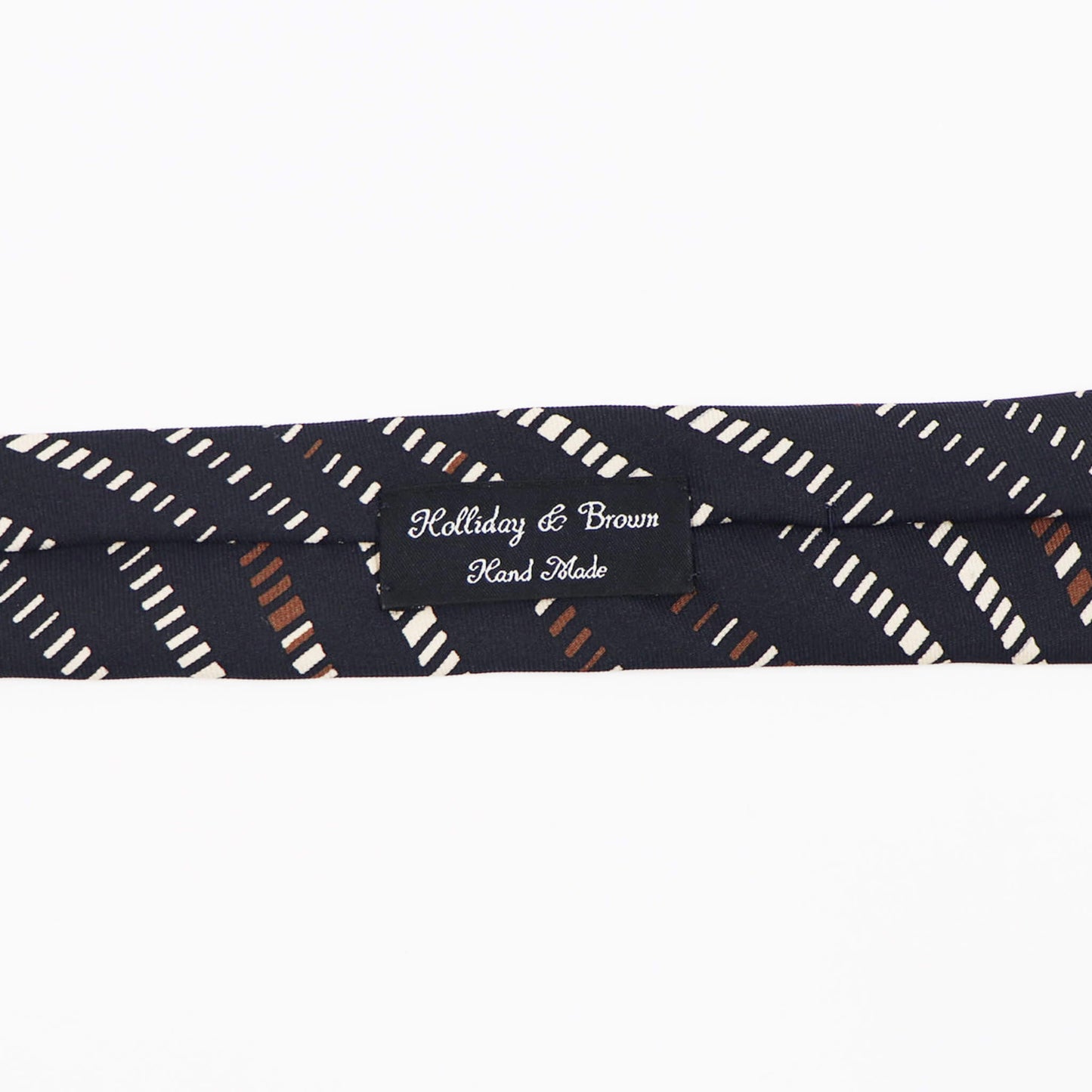 HOLLIDAY&BROWN（ホリデーアンドブラウン）ハンドメイド シルク タイ【ブラック】国内正規品