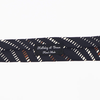 HOLLIDAY&BROWN（ホリデーアンドブラウン）ハンドメイド シルク タイ【ブラック】国内正規品
