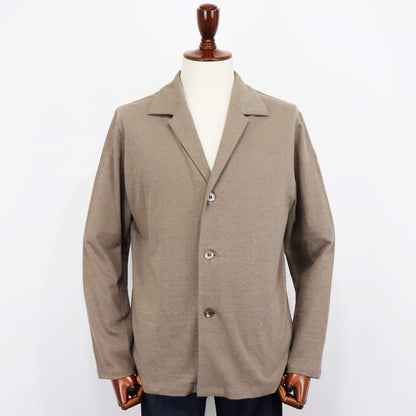 nomiamo（ノミアモ）コットンリネン カットソージャケット【ベージュ】国内正規品