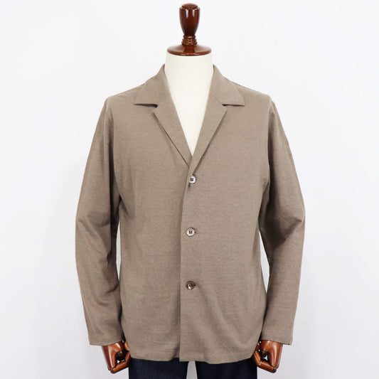 nomiamo（ノミアモ）コットンリネン カットソージャケット【ベージュ】国内正規品