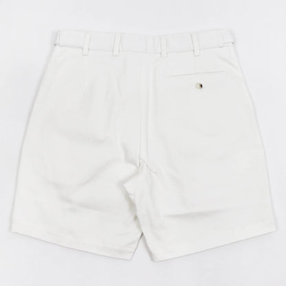 dotBravo（ドットブラーボ）Inghilterra Militare イギリス軍 プリーツ入り コットン ショート パンツ【ホワイト】国内正規品