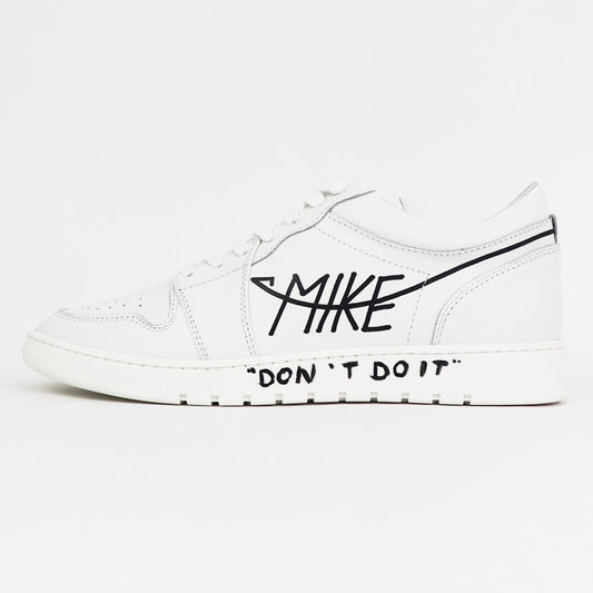 MIKE（マイク）DON’T DO IT ローカット レースアップ レザースニーカー【ホワイト】国内正規品