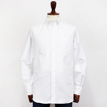 INDIVIDUALIZED SHIRTS（インディヴィジュアライズド シャツ）Giotto 別注 STANDARD FIT スタンダードフィット ボタンダウン コットン ツイル シャツ【ホワイト】国内正規品