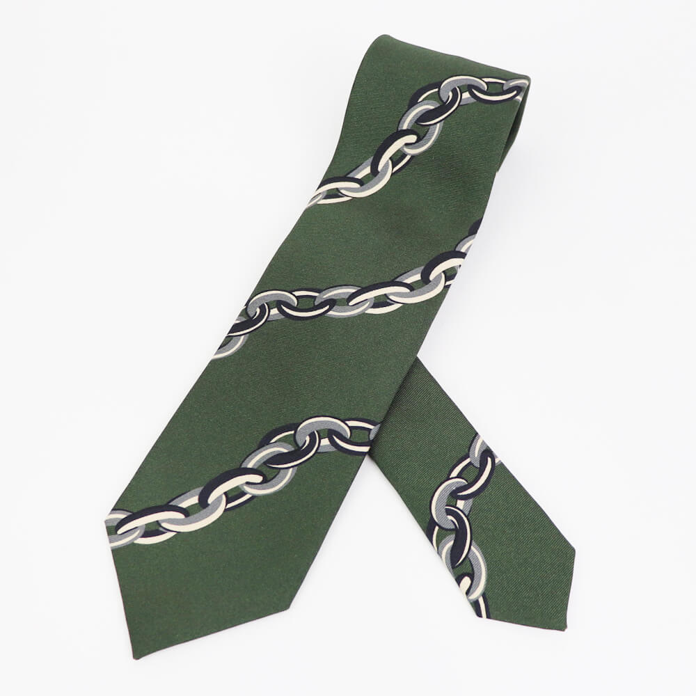 HOLLIDAY&BROWN（ホリデーアンドブラウン）ハンドメイド シルク タイ【グリーン】国内正規品