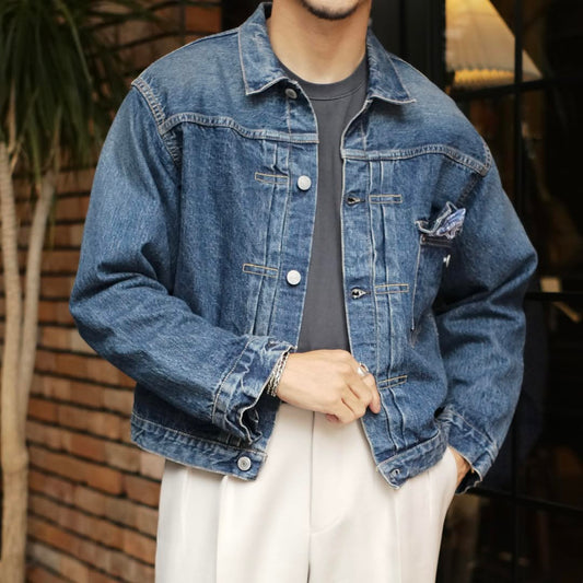 orSlow（オアスロウ）TYPE1 PLEATED FRONT DENIM BROUSE 03-6011 デニムトラッカージャケット【YEAR WASH】国内正規品