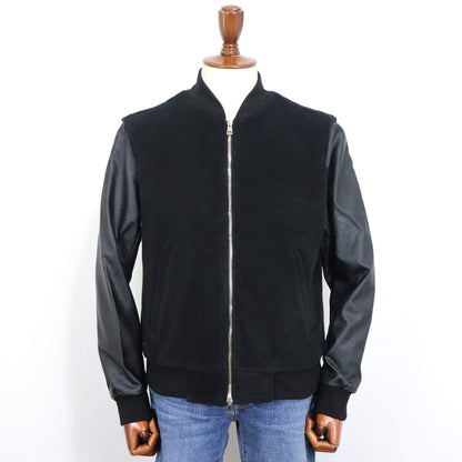 giabsarchivio（ジャブスアルキヴィオ）BARDI / バルディ MA-1 シンセティックレザー×ボアフリース【ブラック】国内正規品