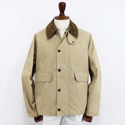 Barbour（バブアー）BORROWDALE / ボロウデイル ピーチスキン ショート ブルゾン【ベージュ】国内正規品