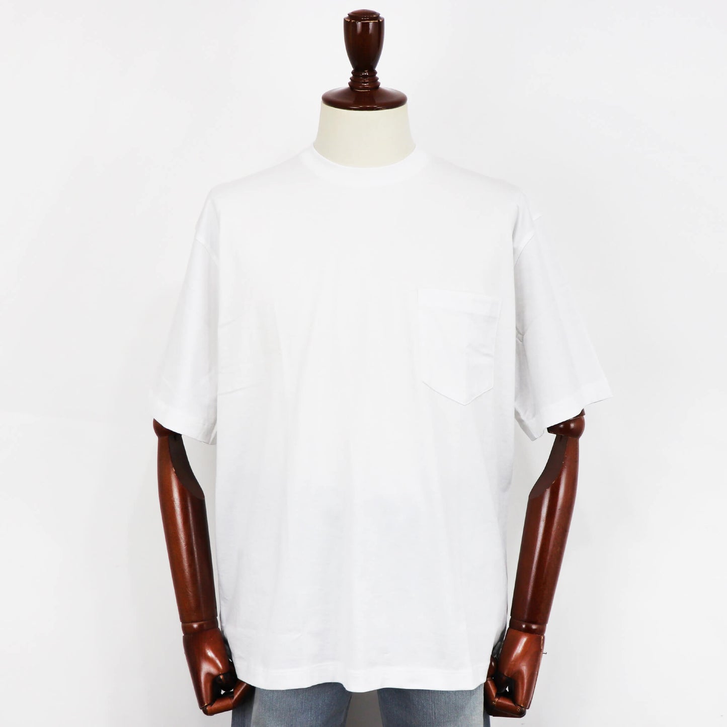 handvaerk（ハンドバーク）クルーネック ポケット付き Tシャツ【ホワイト】国内正規品