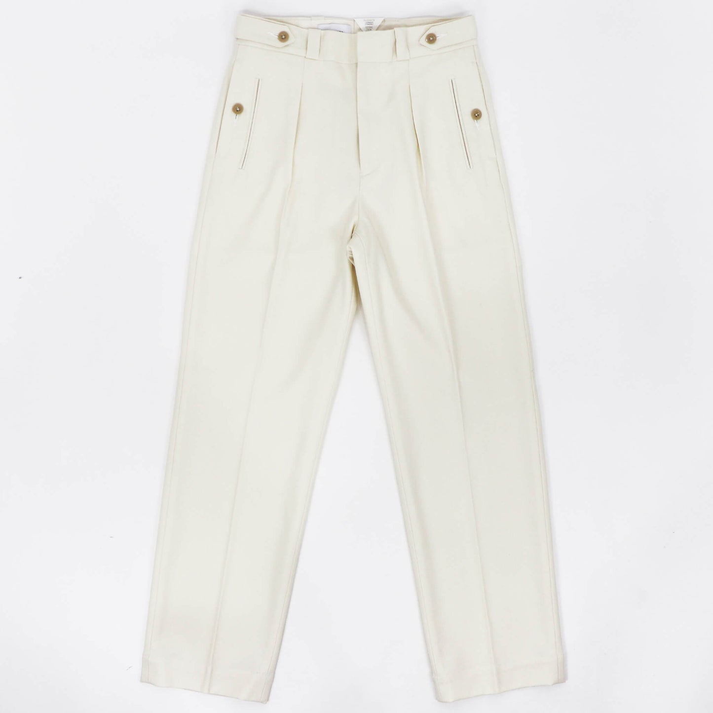 Tangent（タンジェント）CHARLES シャルル TAN04° ハードツイストツイル コットンパンツ【ホワイト】国内正規品