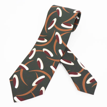 HOLLIDAY&BROWN（ホリデーアンドブラウン）ハンドメイド シルク タイ【カーキ】国内正規品