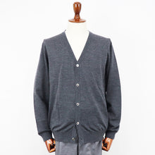 画像をギャラリービューアに読み込む, MOONCASTLE（ムーンキャッスル）12G Merino Wool Cardigan 12ゲージ メリノウール カーディガン【ダークグレー】国内正規品
