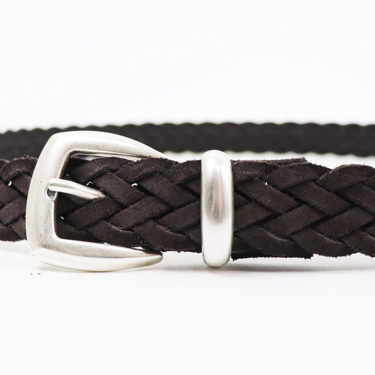 ALBERTO LUTI（アルべルト ルッティ）カーフスエード メッシュベルト【ブラウン】国内正規品