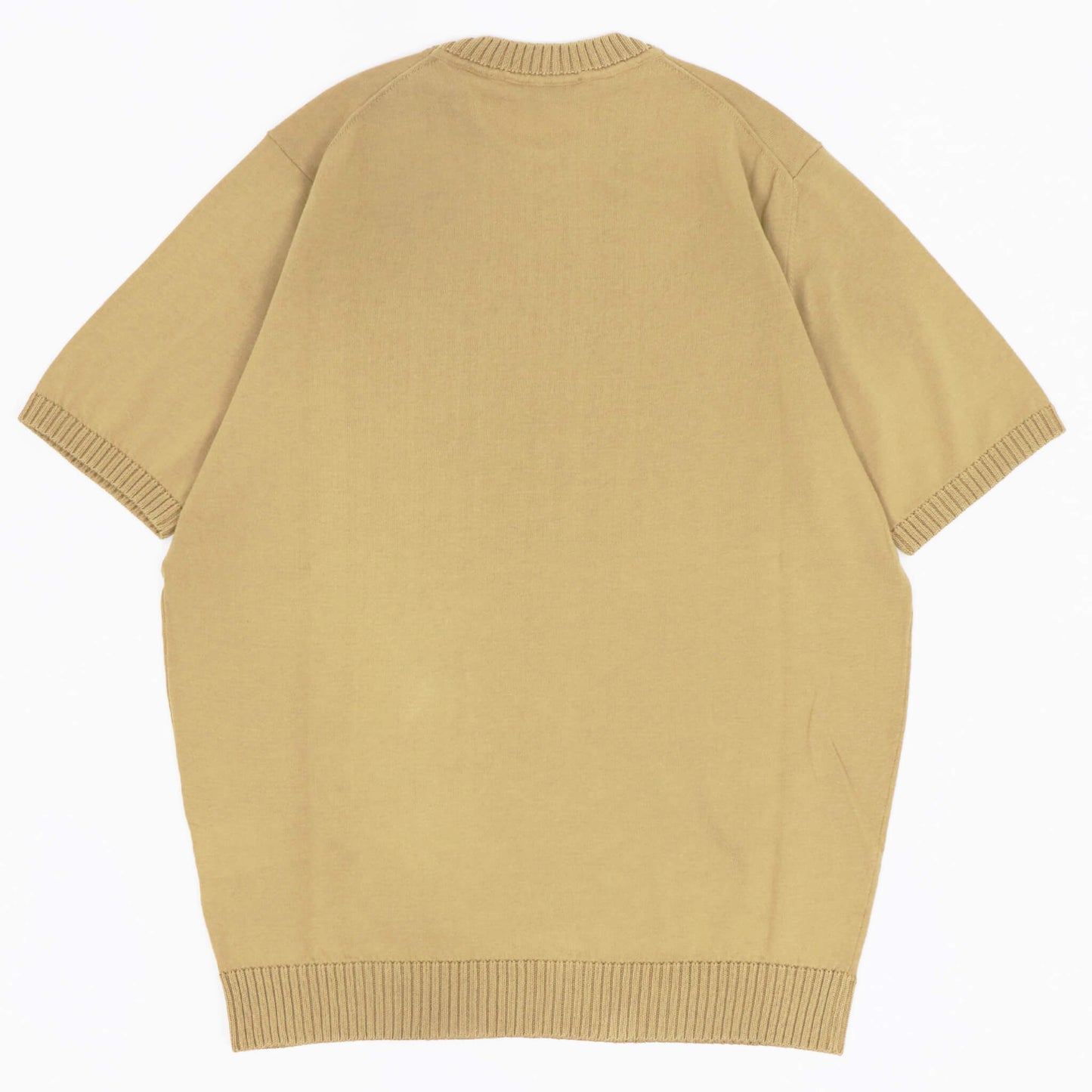 FILIPPO DE LAURENTIIS（フィリッポ デ ローレンティス）クレープコットン ハイゲージ クルーネック ニットT【マスタード】国内正規品