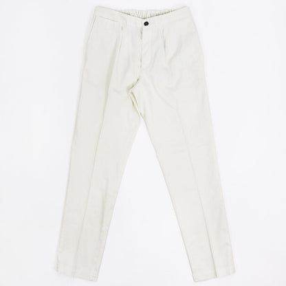 【 再入荷 】DEVORE（デヴォレ）ドローストリングス ストレッチ パンツ【ホワイト】国内正規品