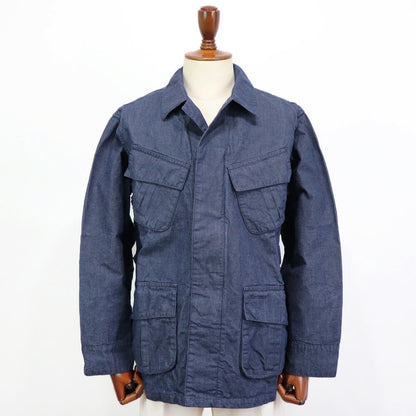 Barbour（バブアー）"Heritage + / ヘリテージ プラス" ジャングル ファティーグ ジャケットデニム ミリタリー【ネイビー】国内正規品