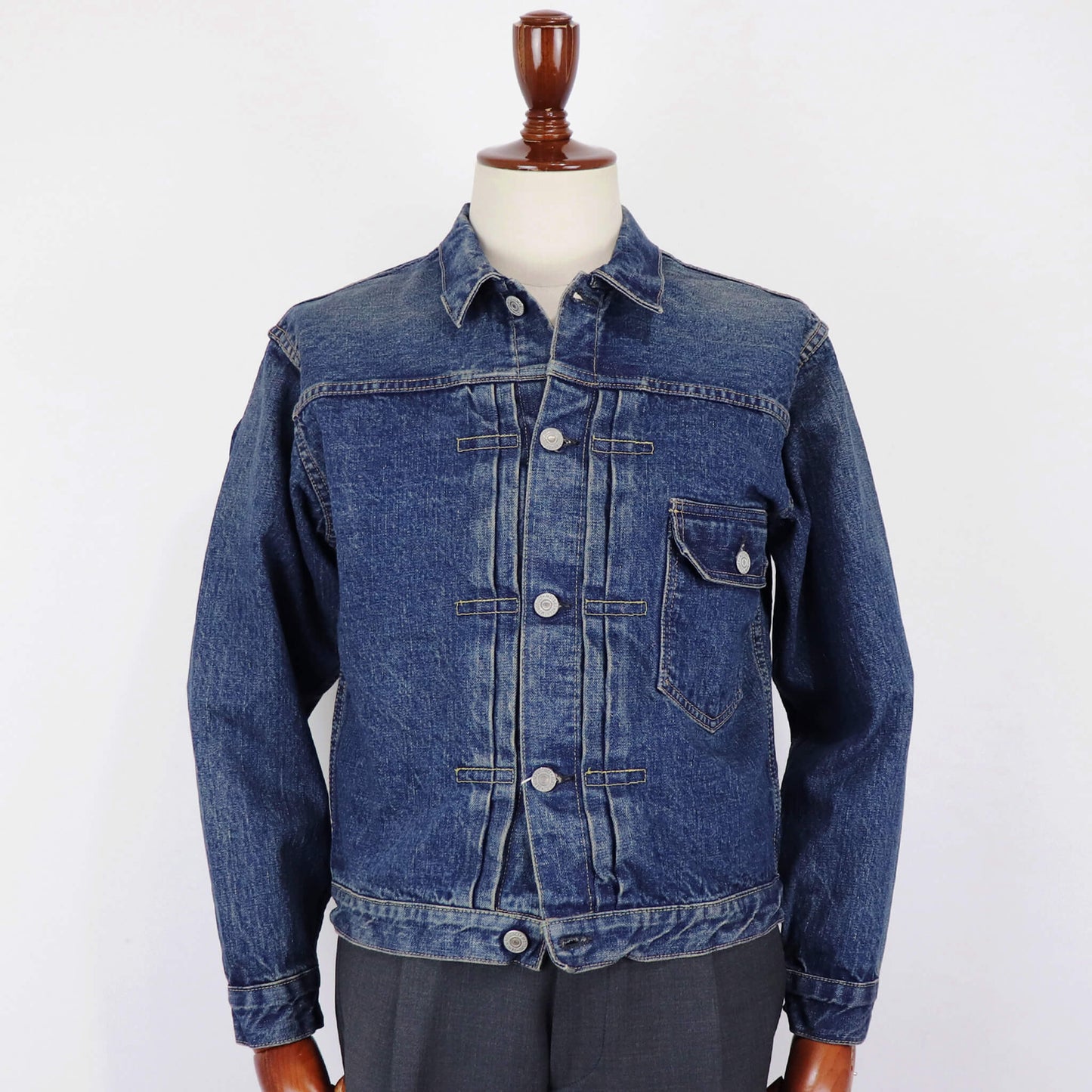 orSlow（オアスロウ）TYPE1 PLEATED FRONT DENIM BROUSE 03-6011 デニムトラッカージャケット【YEAR WASH】国内正規品