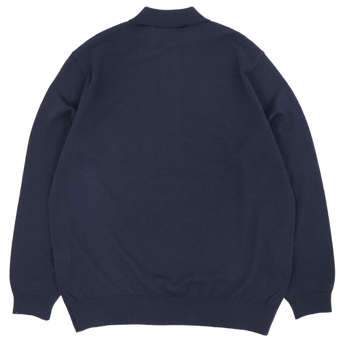 Blu Bre（ブルブレ）ドライタッチウール ニットポロ【ネイビー】国内正規品