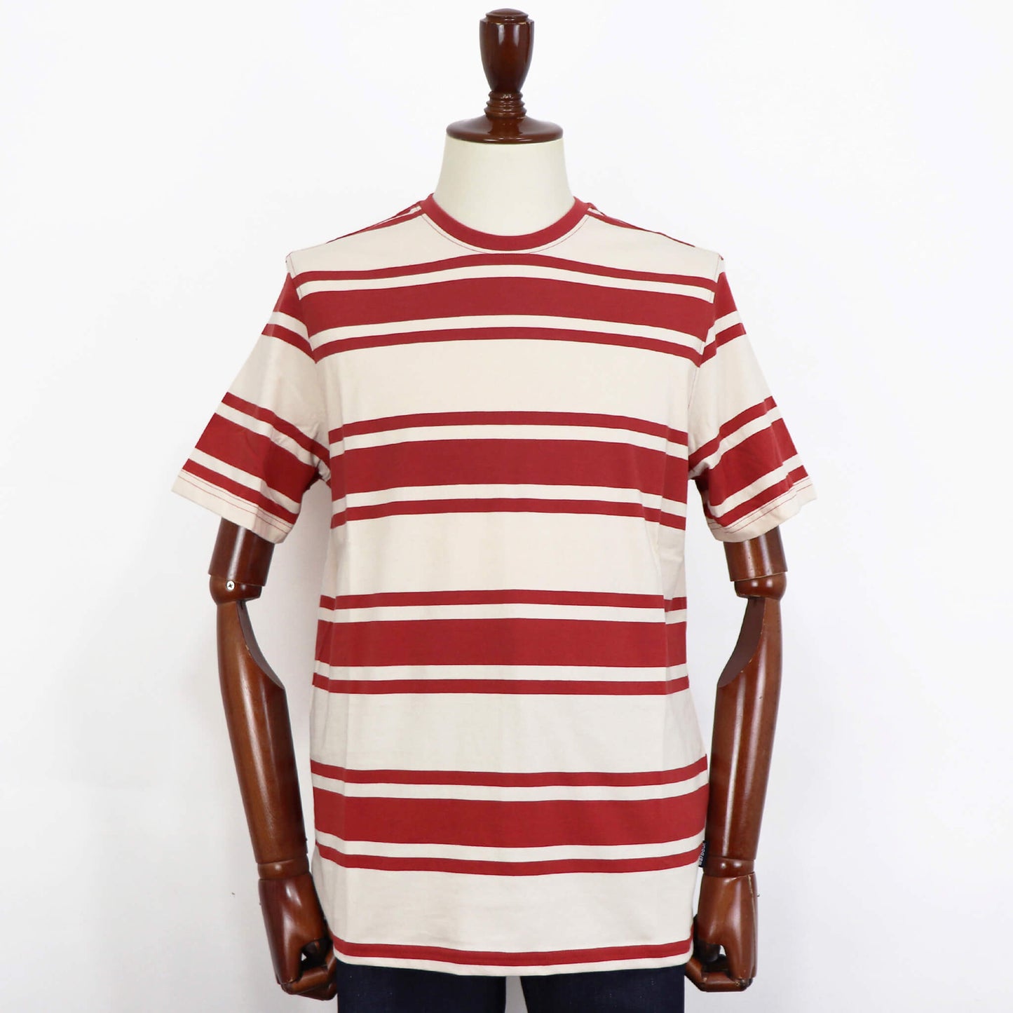 Barbour（バブアー）ボーダー Tシャツ【オフホワイト×レッド】国内正規品