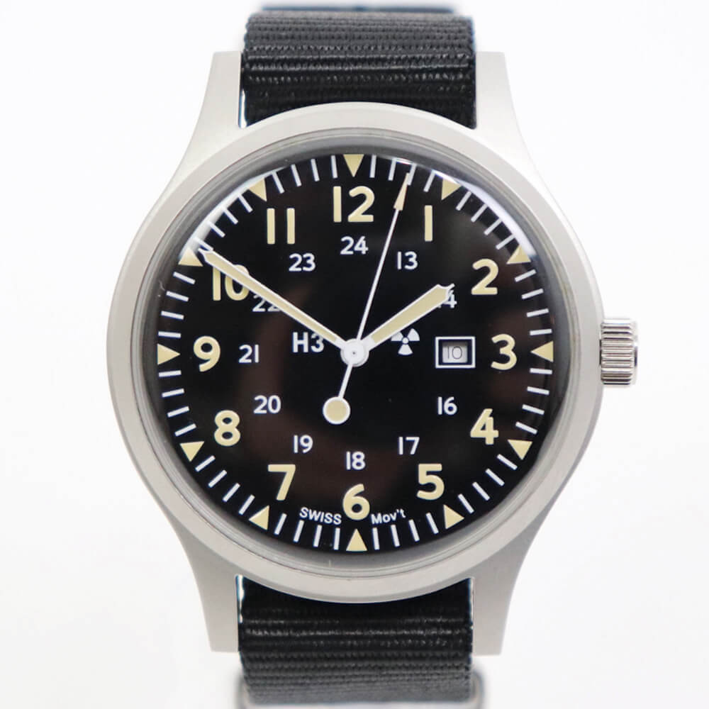 NAVAL WATCH（ナバルウォッチ）Naval military watch Mil.-01B US Force Type 【ブラック&カーキ】国内正規品