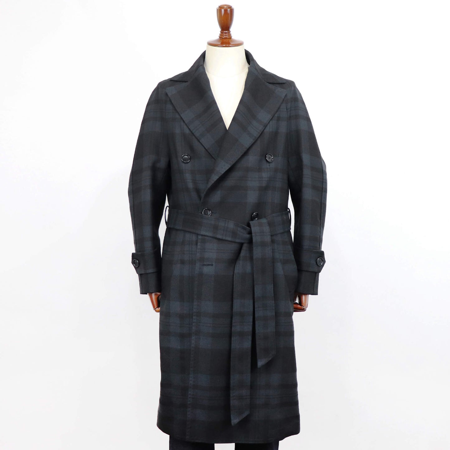 TITO ALLEGRETTO（ティト アレグレット）ベルテッド ダブル タータンチェック【ブラック系】国内正規品