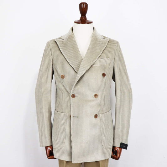 Errico Formicola（エリコ フォルミコラ）MARCO DP 太畝コーデュロイダブルジャケット【ベージュ】国内正規品