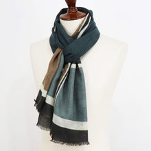 画像をギャラリービューアに読み込む, GIERRE MILANO（ジエレ ミラノ）ウールストール【ブラウン×グリーン】国内正規品
