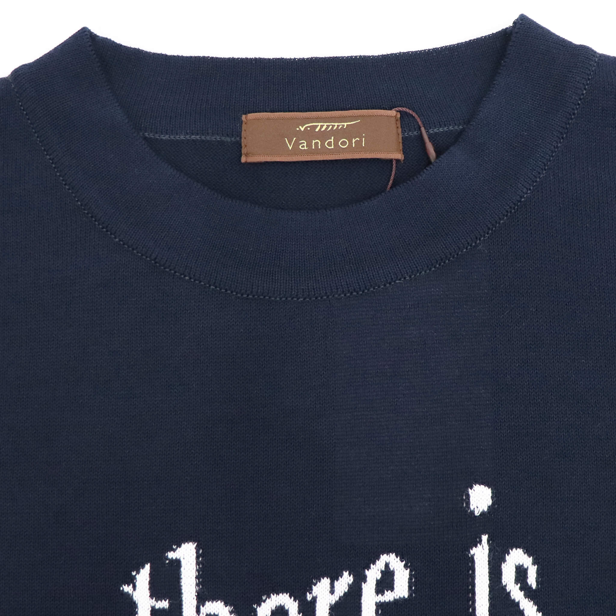 Vandori（ヴァンドリ）レタード ドレスニットTシャツ【ネイビー