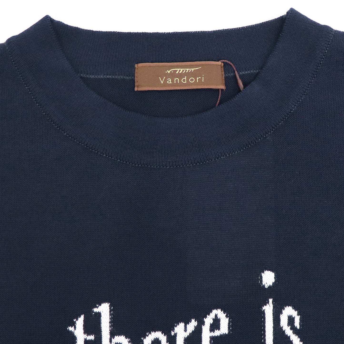 Vandori（ヴァンドリ）レタード ドレスニットTシャツ【ネイビー×ホワイト】国内正規品