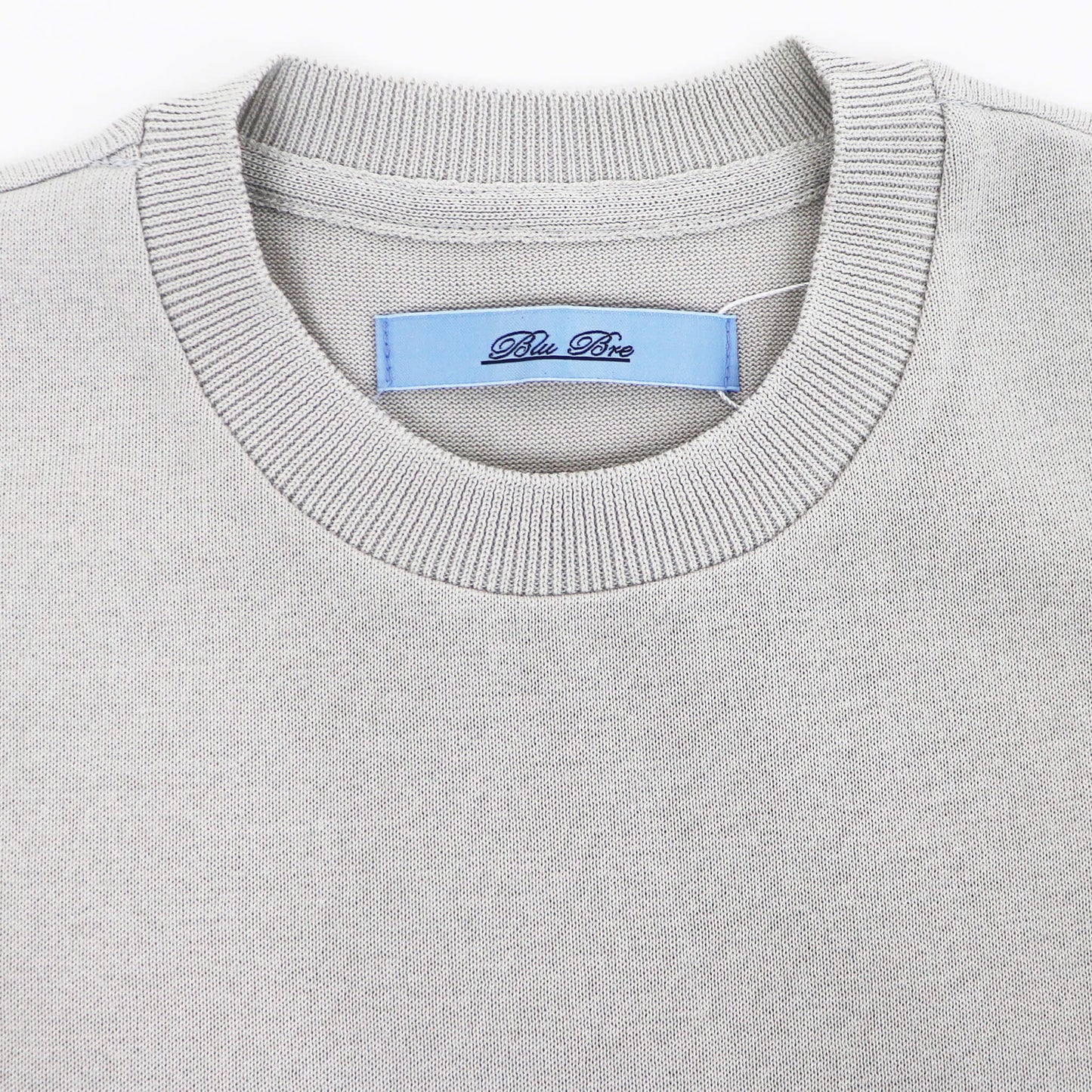 Blu Bre（ブルブレ）ドレスT コットンニット【SILVER GREY】国内正規品