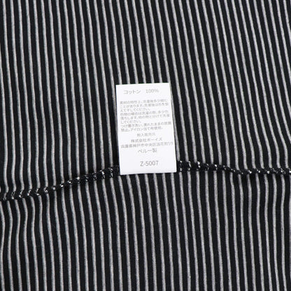 handvaerk（ハンドバーク）クルーネック ポケット付き ボーダーTシャツ【ブラック×ホワイト】国内正規品