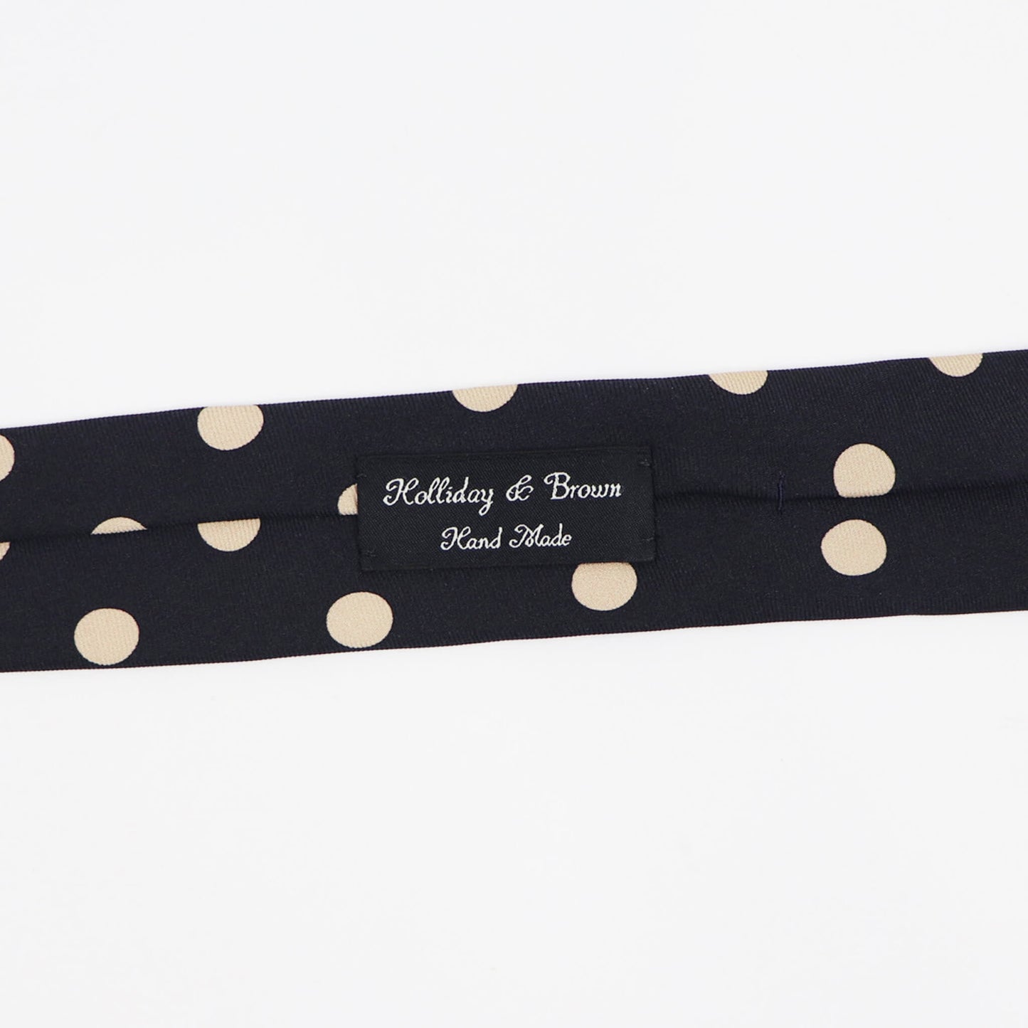 HOLLIDAY&BROWN（ホリデーアンドブラウン）ハンドメイド シルク タイ【ブラック】国内正規品