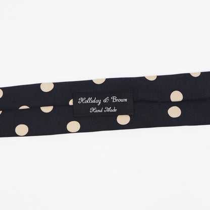 HOLLIDAY&BROWN（ホリデーアンドブラウン）ハンドメイド シルク タイ【ブラック】国内正規品