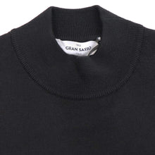 画像をギャラリービューアに読み込む, GRAN SASSO（グランサッソ）12ゲージ ウールモックネックニット ロングスリーブ 長袖【ブラック】国内正規品
