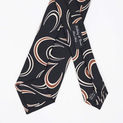 HOLLIDAY&BROWN（ホリデーアンドブラウン）ハンドメイド シルク タイ【ブラック】国内正規品