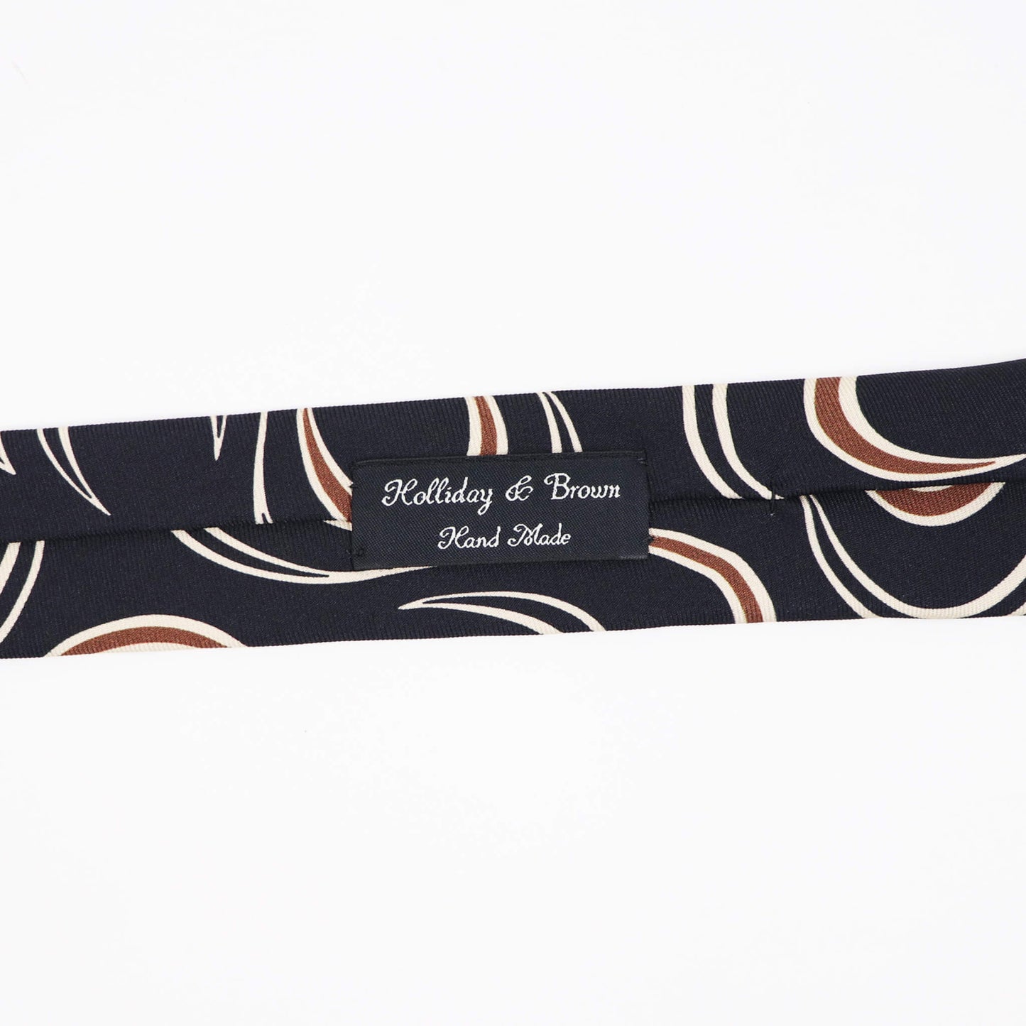 HOLLIDAY&BROWN（ホリデーアンドブラウン）ハンドメイド シルク タイ【ブラック】国内正規品