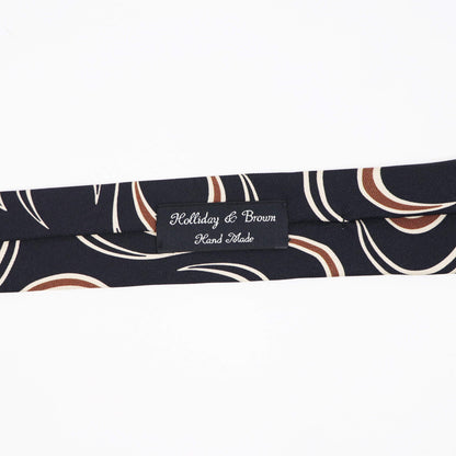 HOLLIDAY&BROWN（ホリデーアンドブラウン）ハンドメイド シルク タイ【ブラック】国内正規品