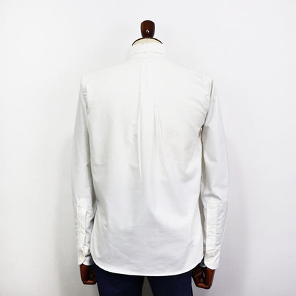 INDIVIDUALIZED SHIRTS（インディヴィジュアライズド シャツ）STANDARD FIT スタンダードフィット ボタンダウン コットン ツイル シャツ【ホワイト】国内正規品