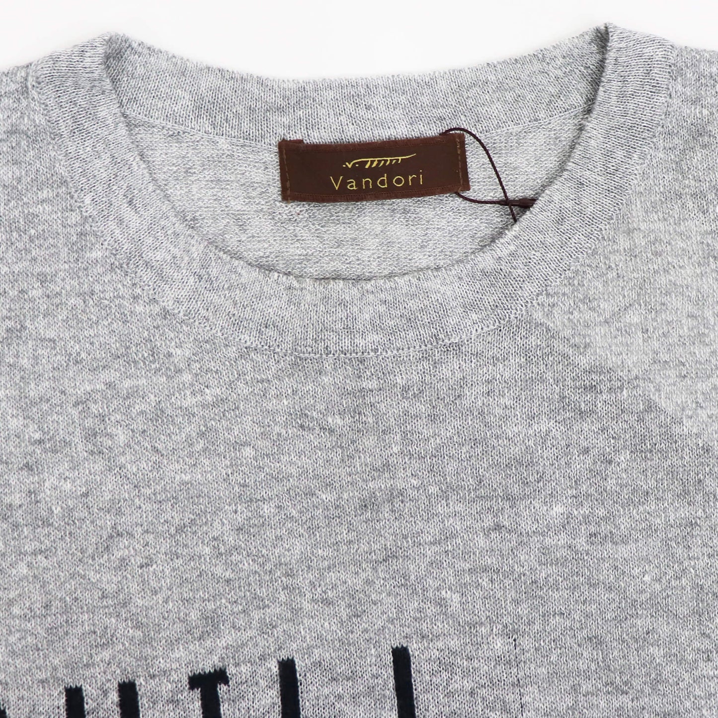 Vandori（ヴァンドリ）リネンコットン CHILL レタードTシャツ【グレー】国内正規品