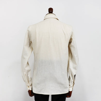 Errico Formicola（エリコ フォルミコラ）LECCE ワンピースカラー リネンシャツアウター【イエロー】国内正規品