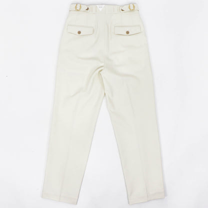 Tangent（タンジェント）CHARLES シャルル TAN04° ハードツイストツイル コットンパンツ【ホワイト】国内正規品